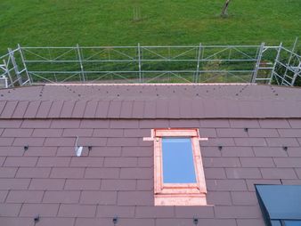 Dachfenstereinbau mit Noquets